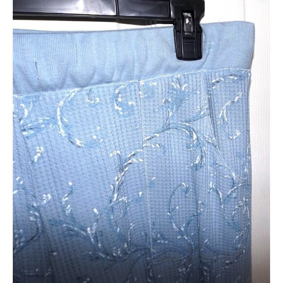 Soft Surroundings Wonderful Waffle Pant M blue elastic waist - Picture 8 of 8